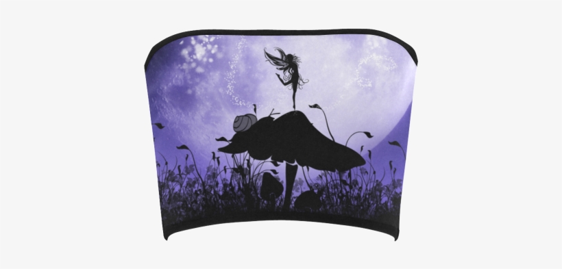 A Beautiful Fairy Dancing On A Mushroom Silhouette - Fairy Silhouette 2 Home Decor Rug - 2' X 3' By Simone, transparent png download