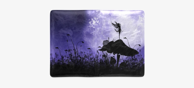 A Beautiful Fairy Dancing On A Mushroom Silhouette - Cafepress Fairy Silhouette 2 Square Car Magnet 3 X, transparent png download