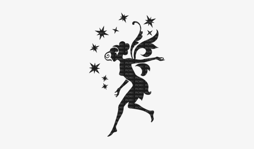 Fairy Picmix - Fairy Stencil, transparent png download