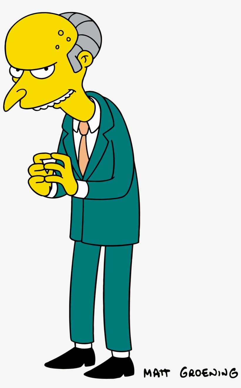 Simpsons Png - Mr Burns Simpsons, transparent png download