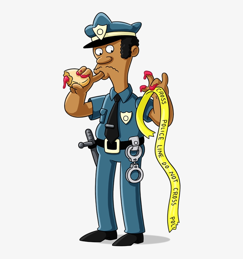 Lou - - Simpsons Officer Lou Married, transparent png download