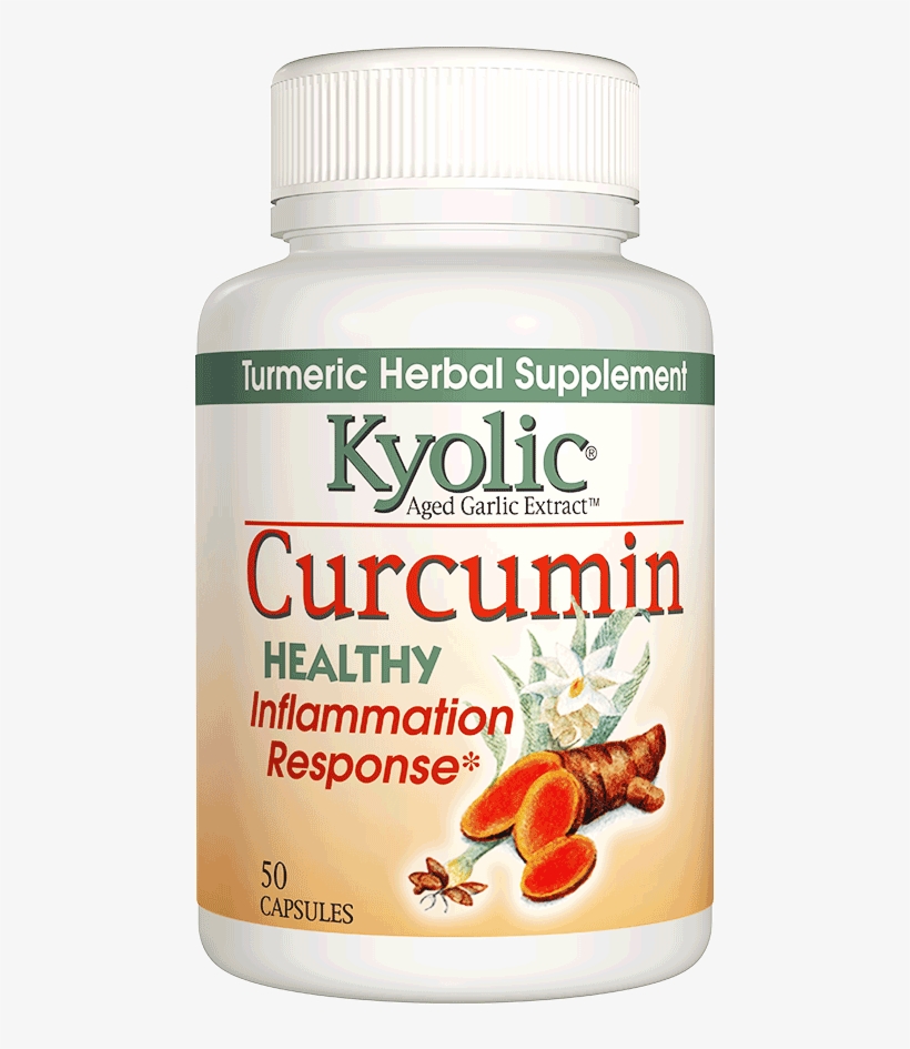 Kyolic Curcumin Bottle V3 - Kyolic Garlic, transparent png download