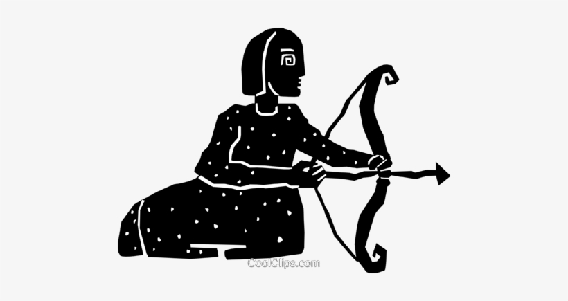 Sagittarius Royalty Free Vector Clip Art Illustration - Clip Art, transparent png download