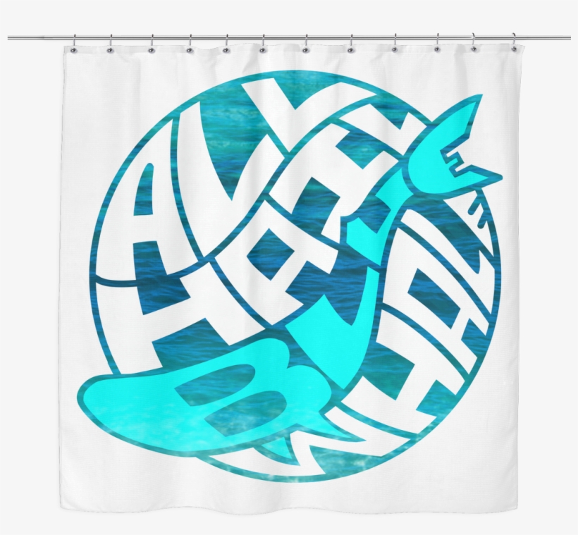 All Hail Blue Whale Shower Curtain - Whales, transparent png download