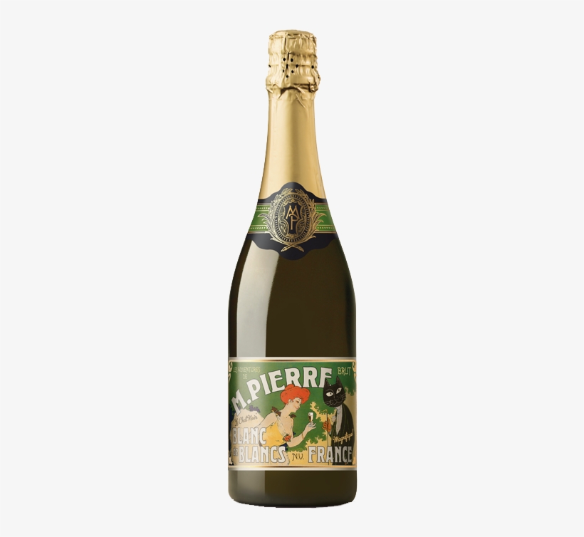 Le Chat Noir M - Le Chat Noir M. Pierre Brut Blanc De Blancs Nv, transparent png download