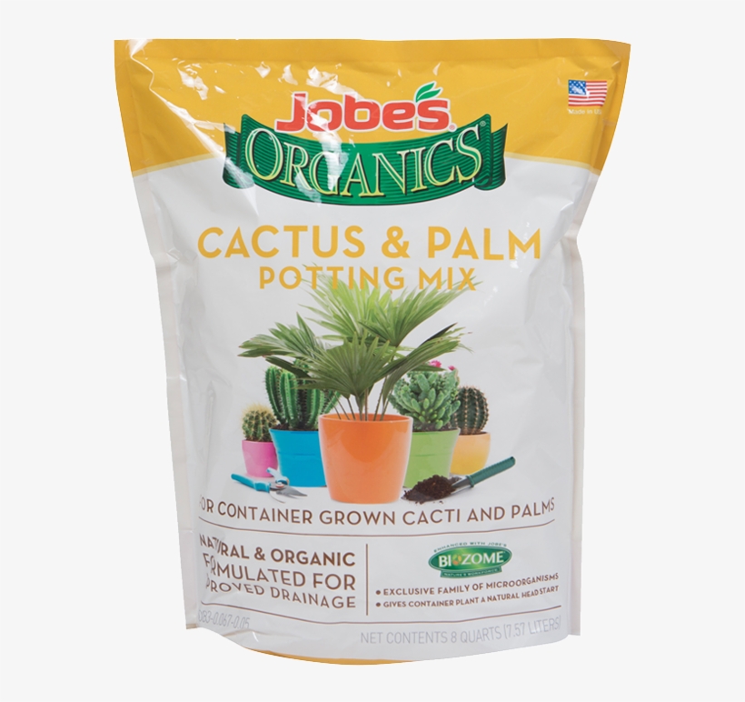 Jobe's Organics Cactus & Palm Potting Mix - Easy Gardener 08788 Mix Potting Cactus-palm 8qt, transparent png download