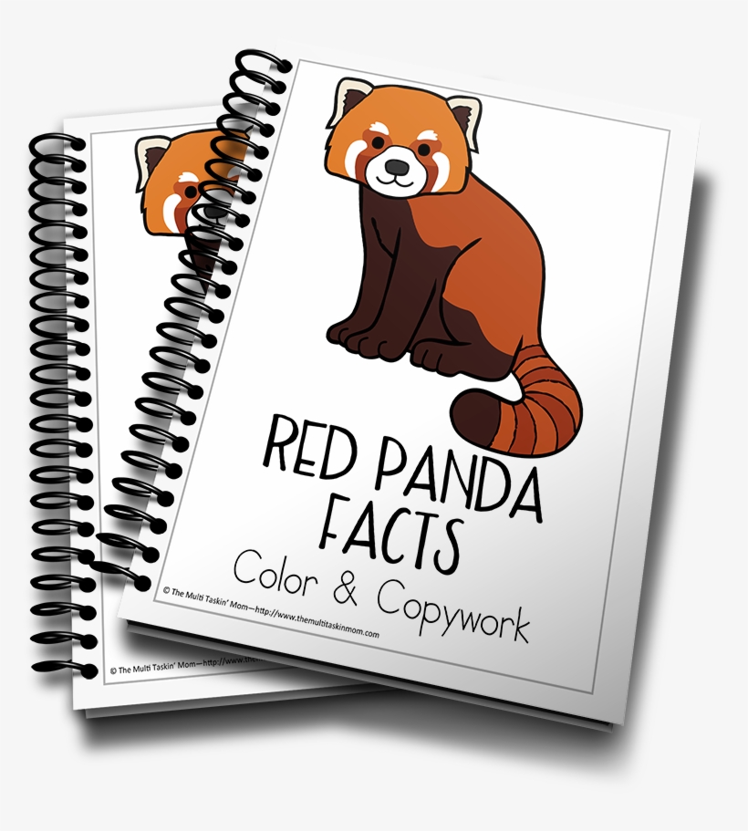 Red Panda Color And Copywork - Puppy Planner, transparent png download
