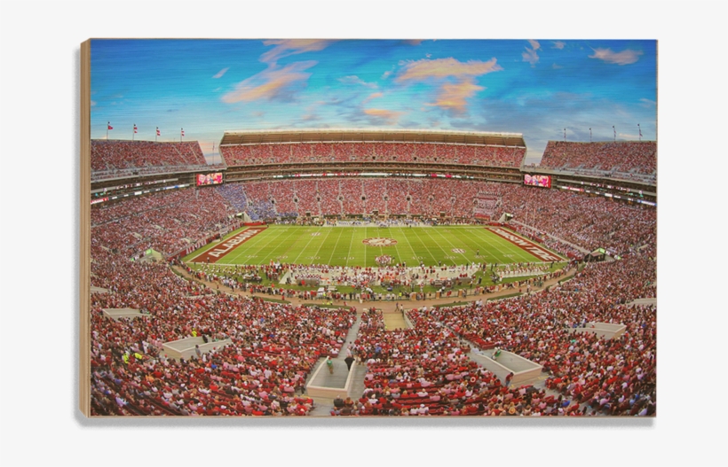 Alabama Crimson Tide Bryant-denny™ Wood Art - University Of Alabama, transparent png download