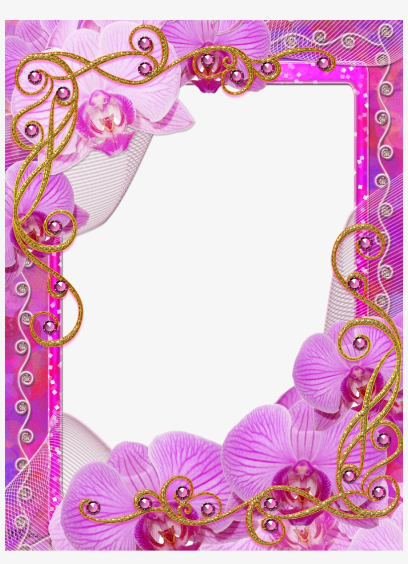 Frame Charm Of Orchids Png By Melissa-tm On Deviantart - Frame Charm, transparent png download