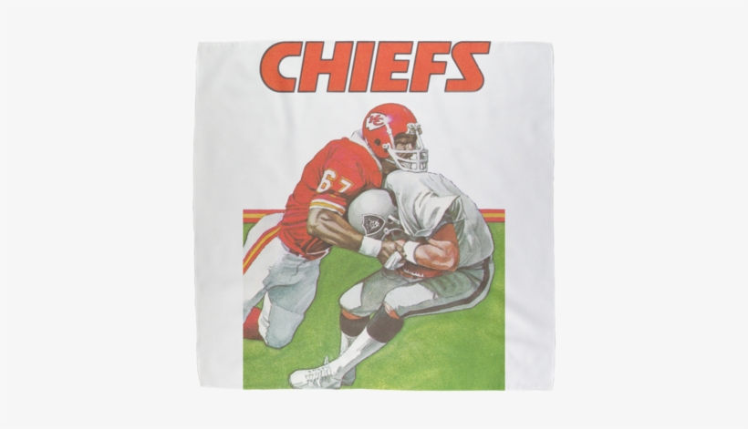 1981 Vintage Kansas City Chiefs Art ﻿sublimation Bandana - Kansas City Chiefs, transparent png download
