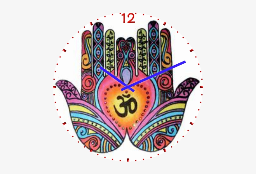 Namaste Hamsa - Hamsa Hand Om, transparent png download