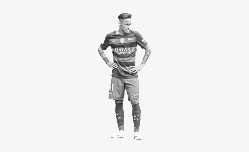 Cristiano Ronaldo Wins Ballon D - Neymar With White Background, transparent png download