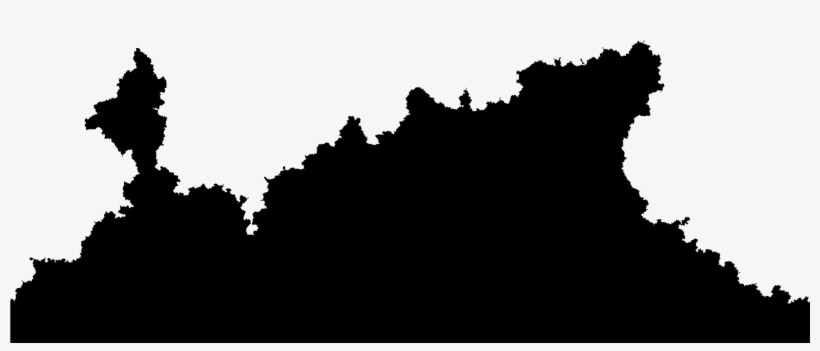 Example Of A Random Fractal Curve Resembling A Coastline - Curve, transparent png download