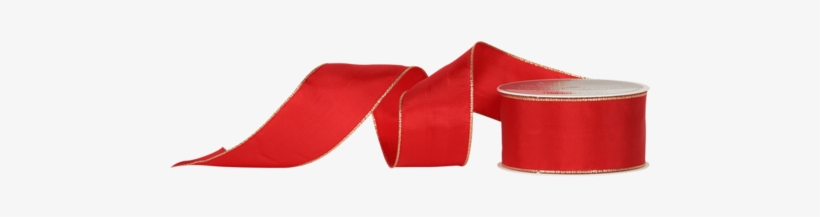 Red Wired Gold Edge Ribbon - Tent, transparent png download