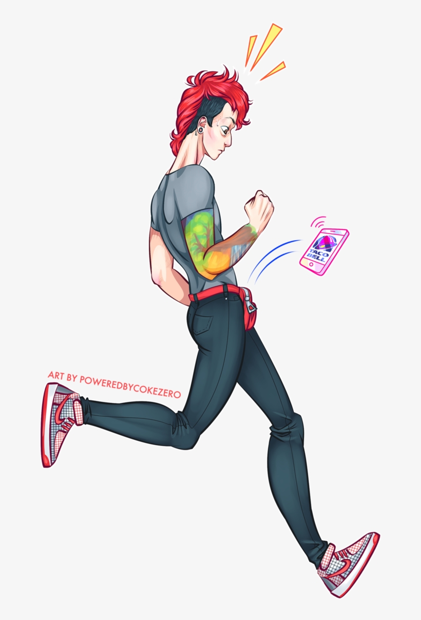 Josh Runs By Poweredbycokezero On Deviantart Banner - Drawing, transparent png download
