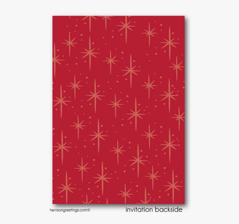 Retro Pinup Girl Christmas Party Invitations - Pattern, transparent png download