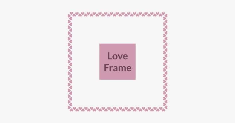 Romantic Love Frame With Hearts, Romantic, Love, Frame - Doterra Oils For Baby Colic, transparent png download