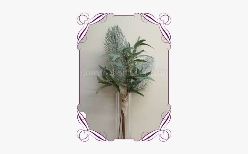 Silk / Artificial Winter Wonderland Frosted Pine And - Red Rose Cakes, transparent png download