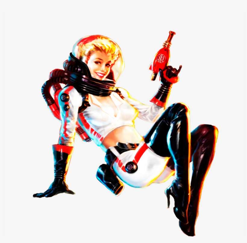 Fo4 Sign Nuka Girl Prewar - Fallout Nuka Cola Girl, transparent png download