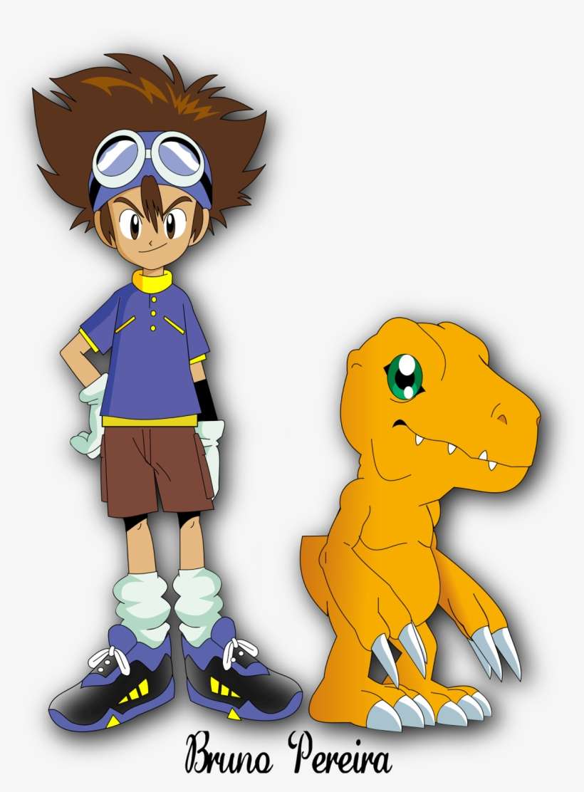 Neste Vídeo, O Bruno Pereira, Que Tem 13 Anos E Estuda - Digimon Main, transparent png download