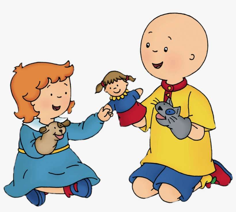Download Caillou And Rosie Playing With Hand Puppets - Caillou Lunch ...