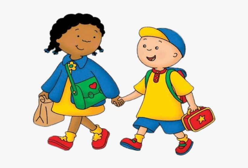 Download Caillou And Clementine Walking To School Walking To School