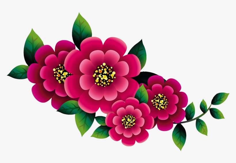 Flower Frame, Flower Art, Flower Clipart, Botanical - Клипарт Цветы, transparent png download