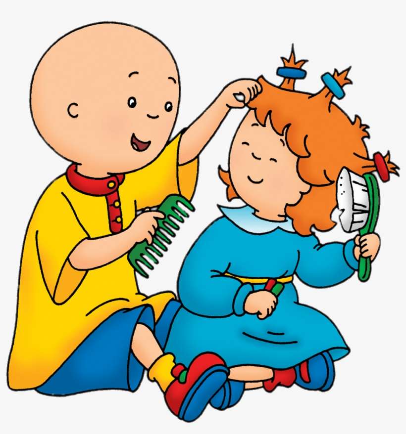 Caillou Playing Hairdresser With Rosie - Caillou Hand Soap 10 Fl Oz (pack, transparent png download