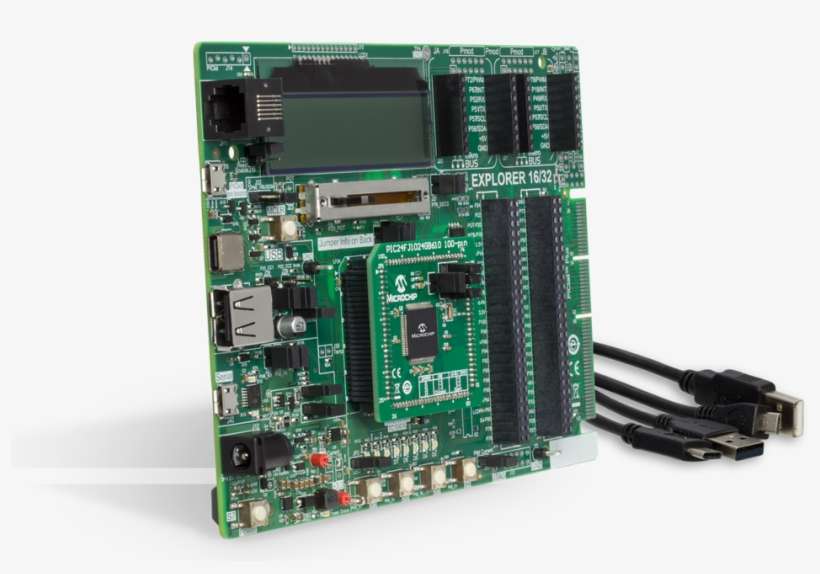 Explorer 16/32 Development Kit With Pic24fj1024gb610 - Microchip Technology, transparent png download