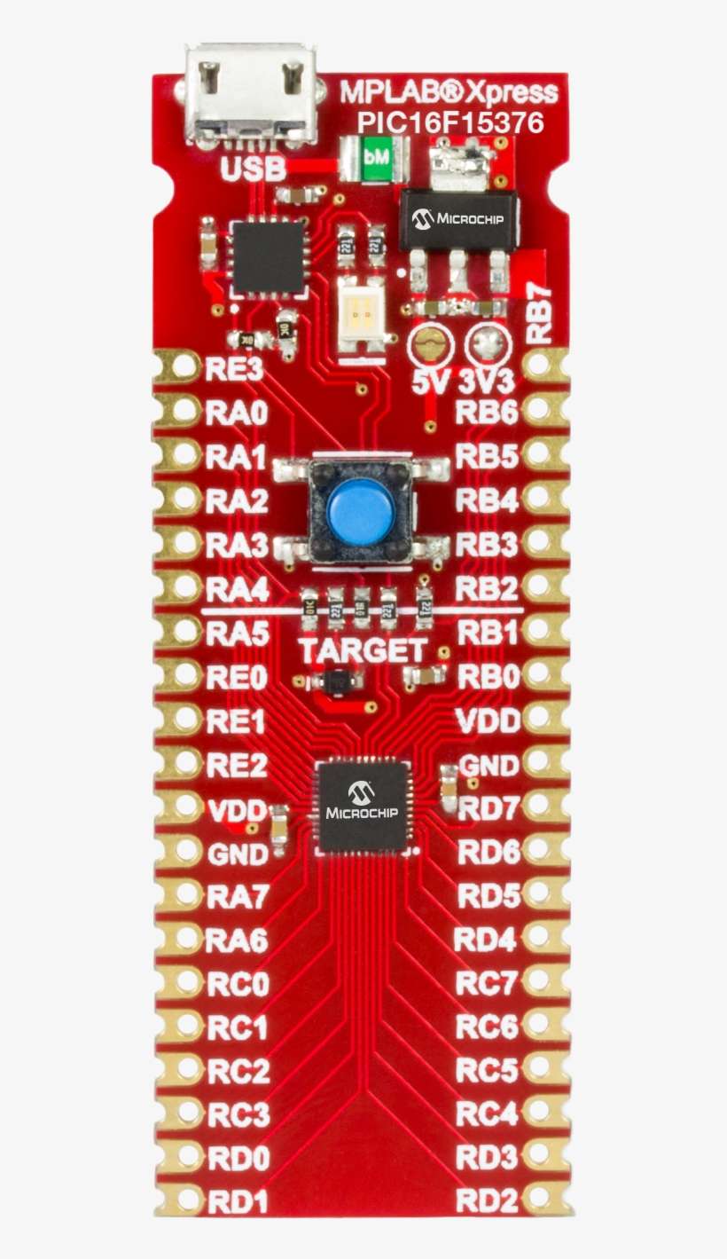 Microchip Pic16f15376 Xpress Evaluation Board, Dm164143, transparent png download