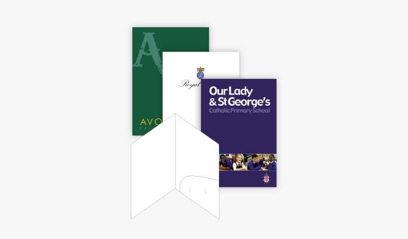 A Selection Of Printed Folders - Printing, transparent png download