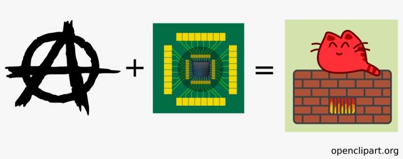 Anarchy Microchip = Happiness "chaos" Is An Interesting - Graphic Design, transparent png download