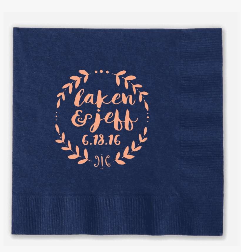 Leaf Wreath Napkin - Danke Zu Winden Karte, transparent png download