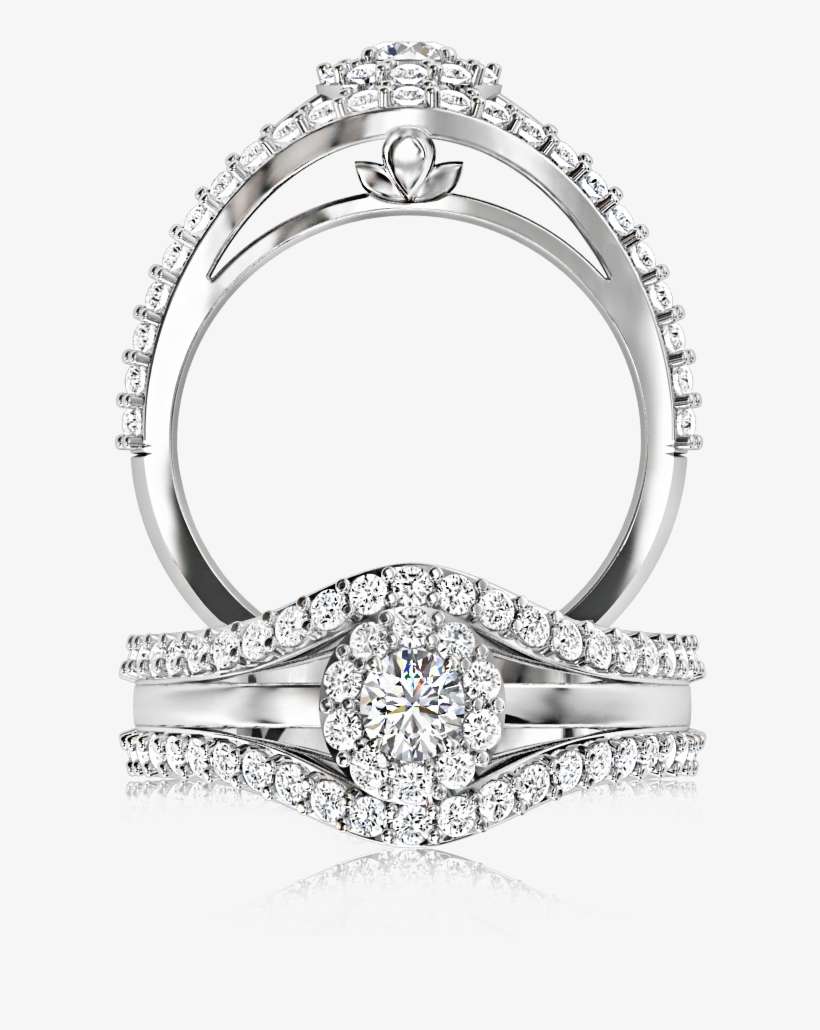 The Browns Halo Diamond Ring - Browns Diamond Halo Ring, transparent png download