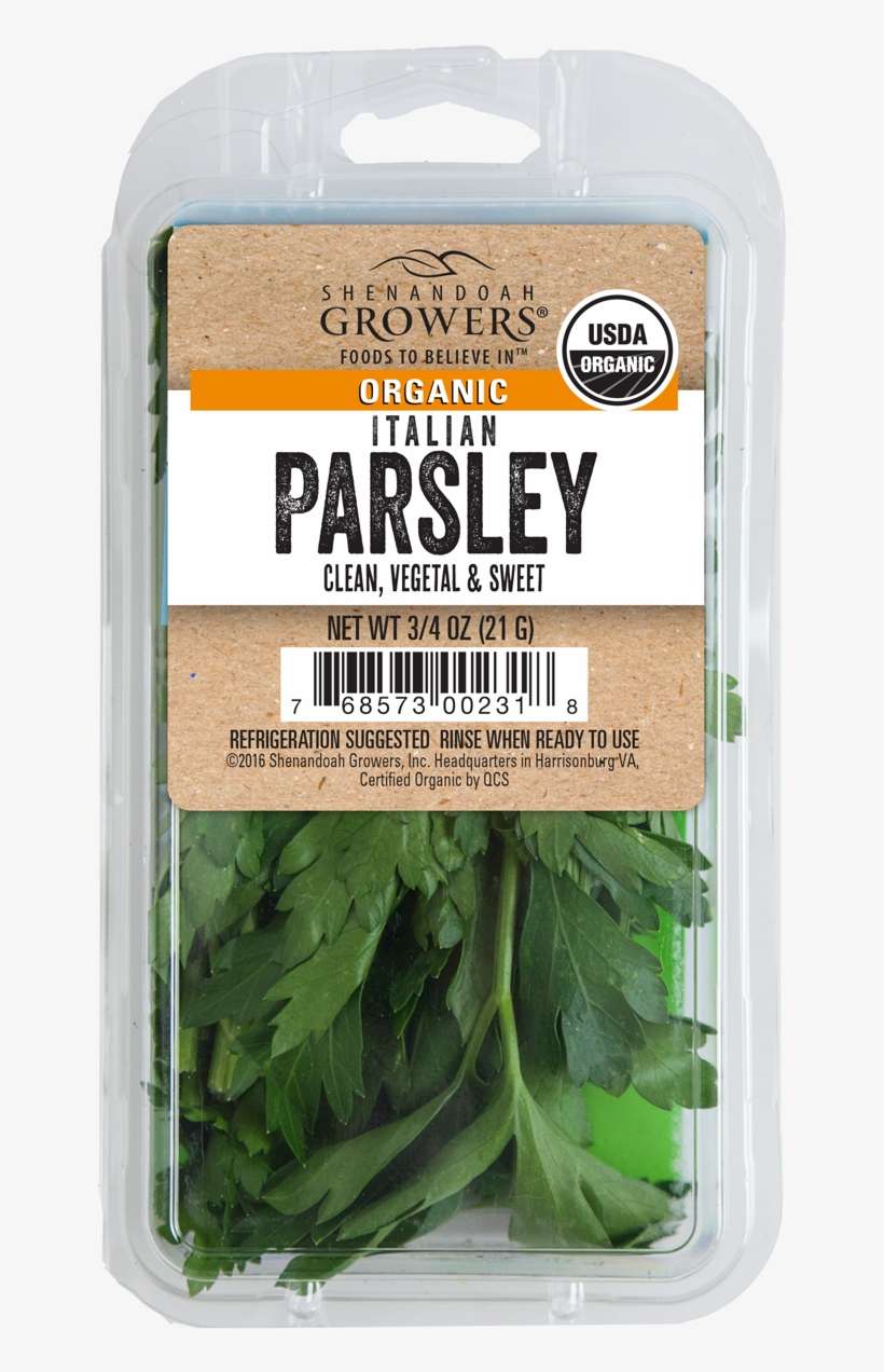 Italian Parsley - Fresh Produce Organic Italian Parsley, 0.75 Oz, transparent png download