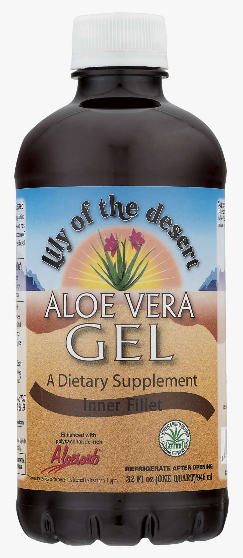 Lily Of The Desert Lily Of The Desert Aloe Vera Gel - Lily Of The Desert Whole Leaf Aloe Vera Gel 946 Ml, transparent png download