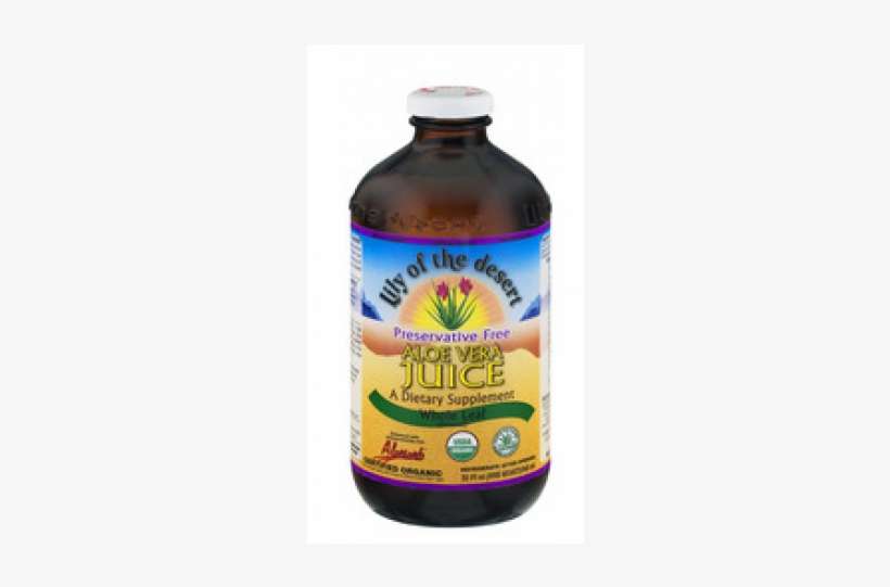 Lily Of The Desert Preservative Free Aloe Vera Juice - Lily Of The Desert - 100 Organic Whole Leaf Aloe Vera, transparent png download