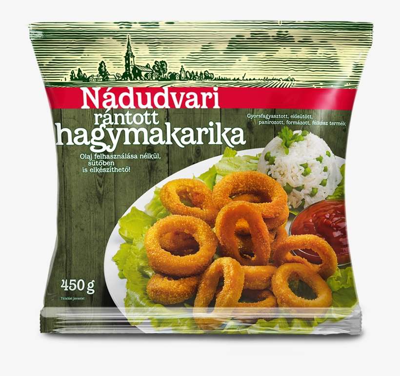 Nádudvari Breaded Onion Rings 450 G - Hamburger Húspogácsa, transparent png download