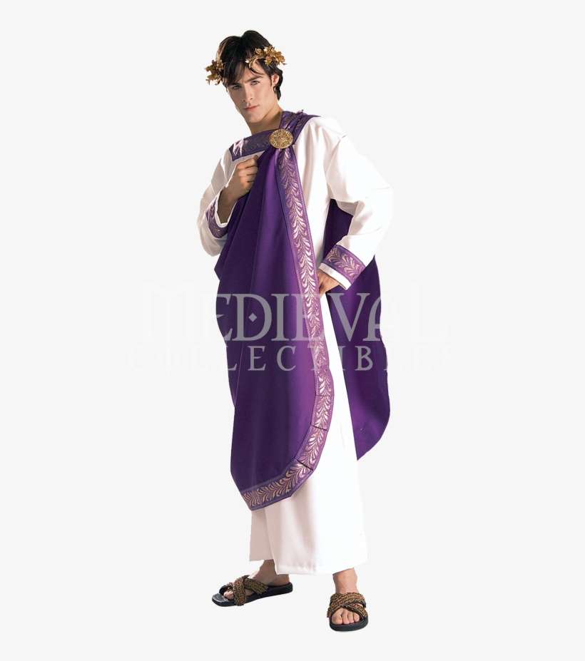 Mens Julius Caesar Costume - Julius Caesar Adult Costume - Roman Costumes White, transparent png download