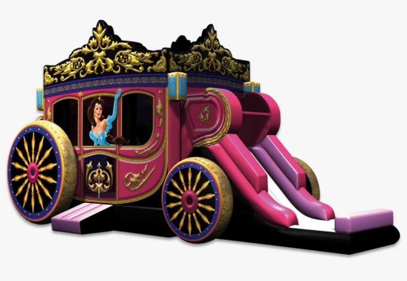 Princess Carriage Combo - Girl Bounce House, transparent png download