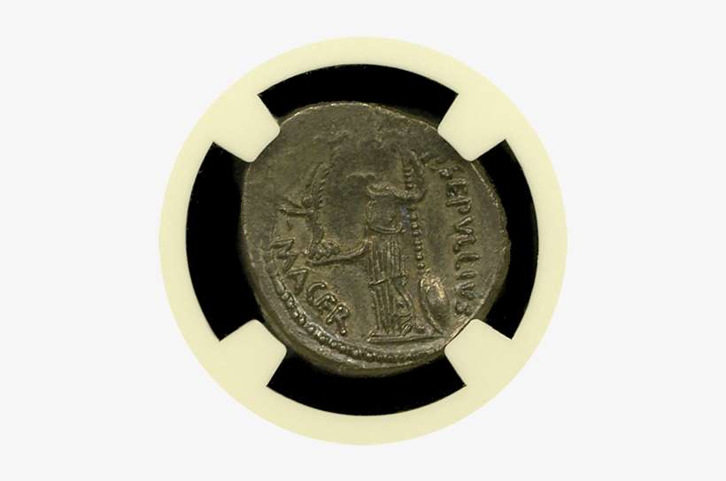 Roman Empire Silver Denarius Julius Caesar Chxf - Coin, transparent png download