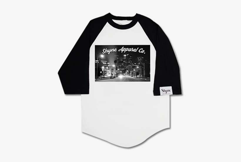 Los Angeles City Lights Raglan - Los Angeles, transparent png download