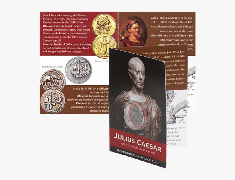 Denarius Of Caesar Replica Coin Pack - Julius Caesar, transparent png download