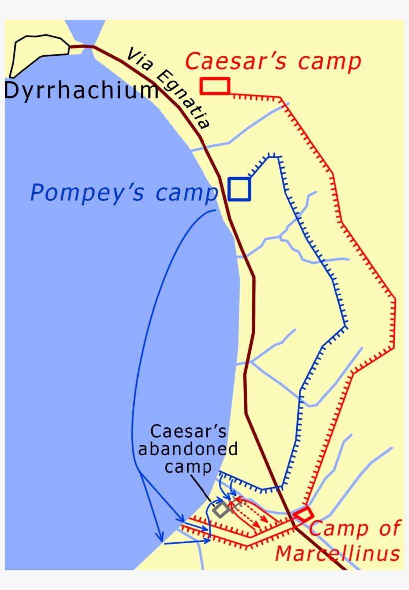 10th July 48 Bc Battle Of Dyrrhachium - Battle Of Dyrrhachium, transparent png download