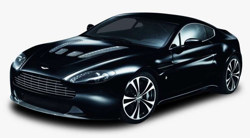 Black Aston Martin - Lamborghini Cars Price In India, transparent png download