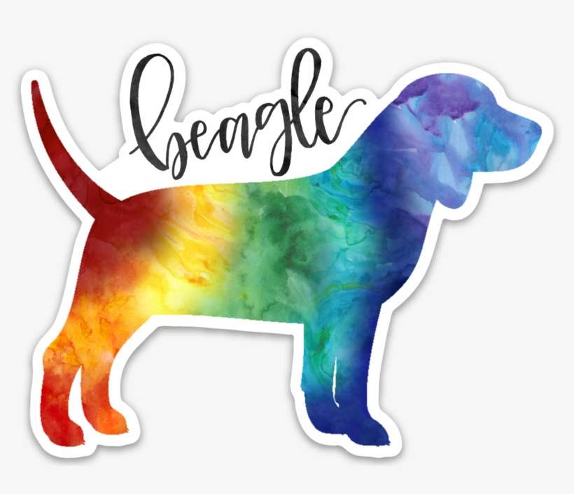 Beagle Die Cut Sticker - Die Cutting, transparent png download