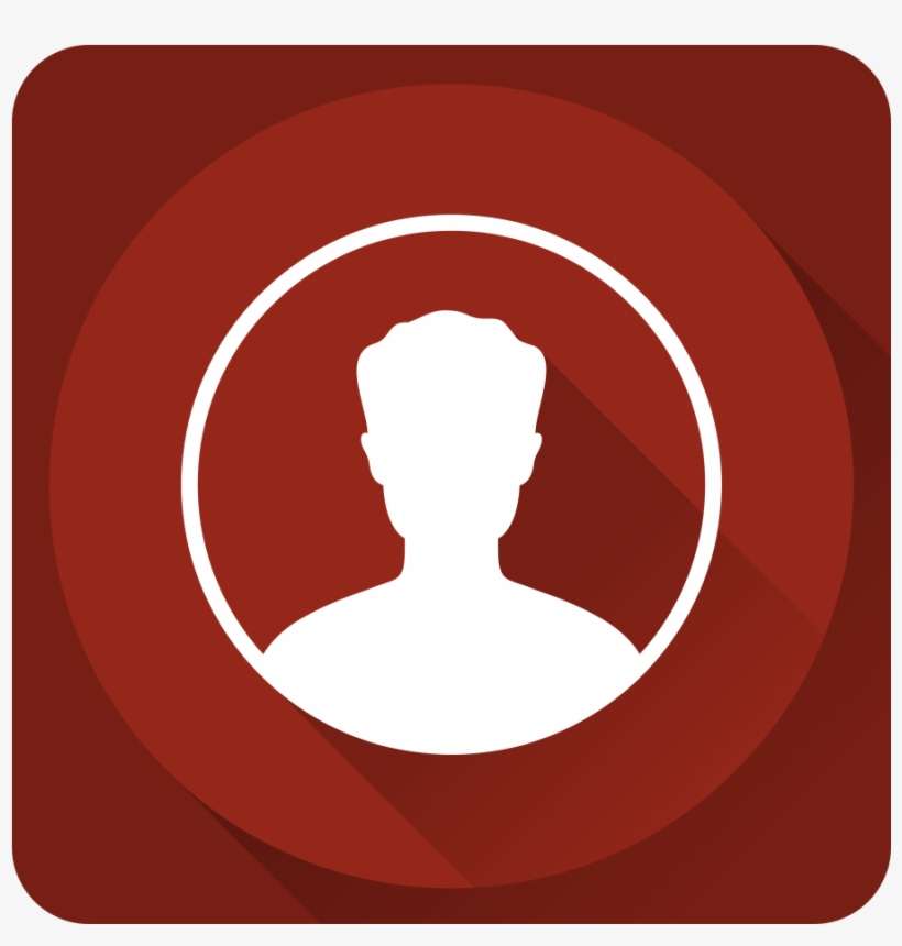 Download Contacts Icon - Red Contacts Icon | Transparent PNG Download ...
