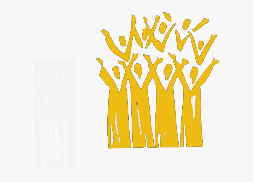 Gold Choir Clip Art - Gospel Singing Clip Art, transparent png download