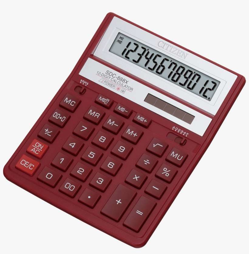 Red Calculator Png Image - Calculator Transparent, transparent png download