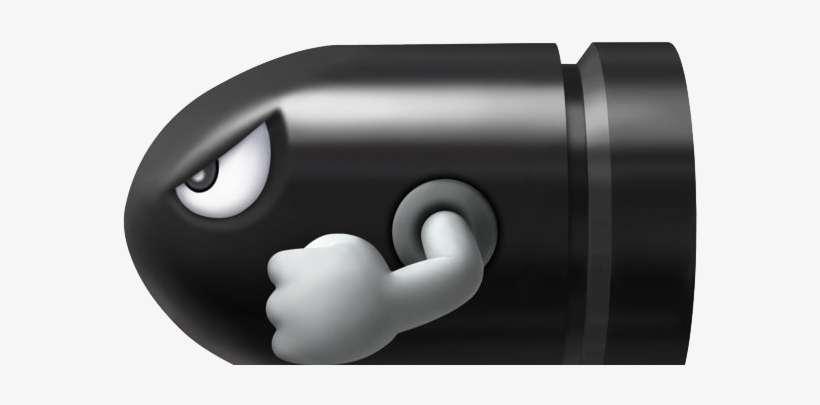 Big Bullet Bill Icon - Bioworld Bullet From Mario Bros Belt And Buckle, transparent png download